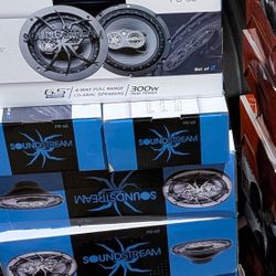 New Soundstream 6x9s And 6.5 Inch Speakers. Several Pairs In Stock. 