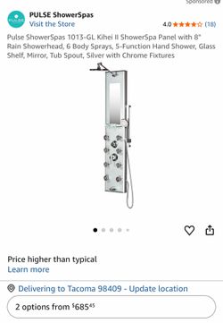Pulse ShowerSpas Kihei II ShowerSpa Panel