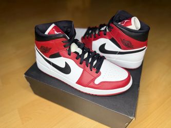 Nike Air Jordan 1 Chicago White Heel Mens 11 554724-173 New with Box DS Retro