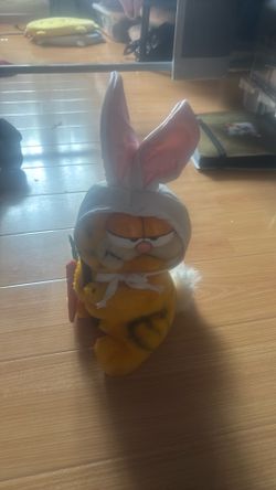 Easter bunny, Garfield plush