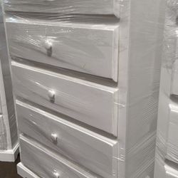 5 Drawer Pine White Color 