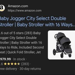 Citi Select Baby Jogger Dubble Stroller