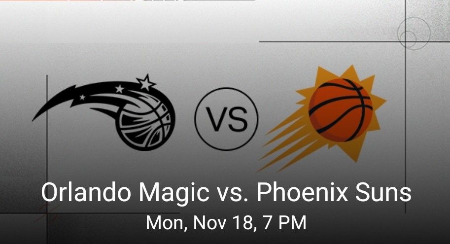 Orlando Magic Vs PHOENIX SUNS