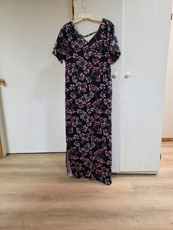 Floral Blooming Maxi Dress With Pockets