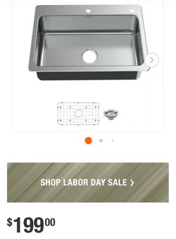 Stainless Steel Drop-In Kitchen Sink