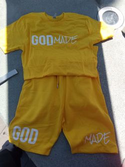 GODMADE Streetwear Clothing Lot - T-Shirts, Shorts Set & Distressed Hat
