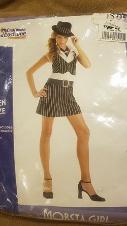 Mobster teen girl costume
