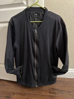Mossimo Black Bomber Jacket Size L