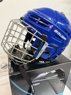 Bauer IMS 5.0-Helmet Combo (Youth M-Blue)
