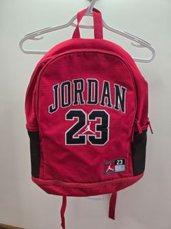 Nike Air Jordan 23 Jersey Backpack/Bookbag Gym Red Black Padded Laptop Sleeve