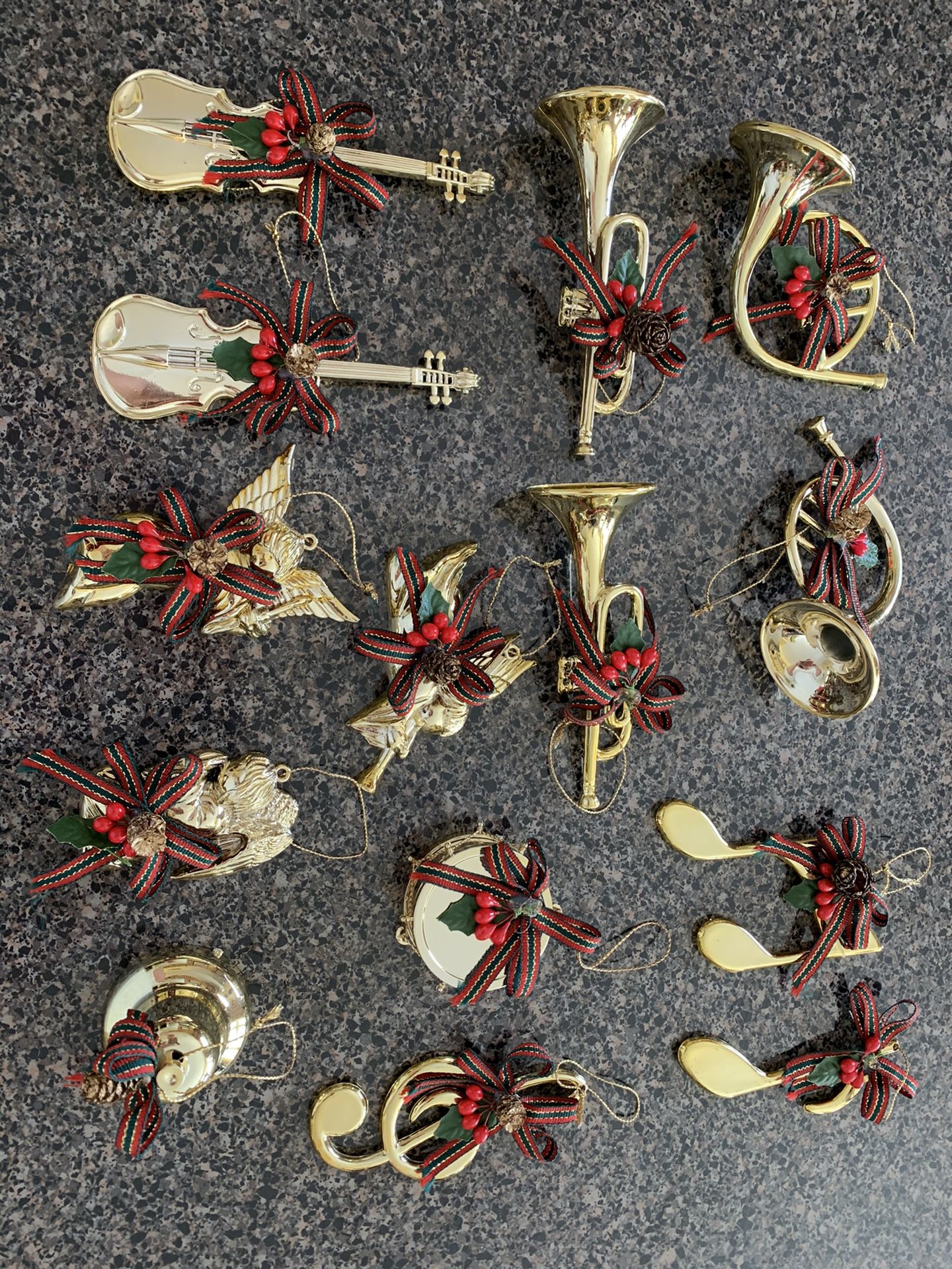 Gold Instrumental ornaments