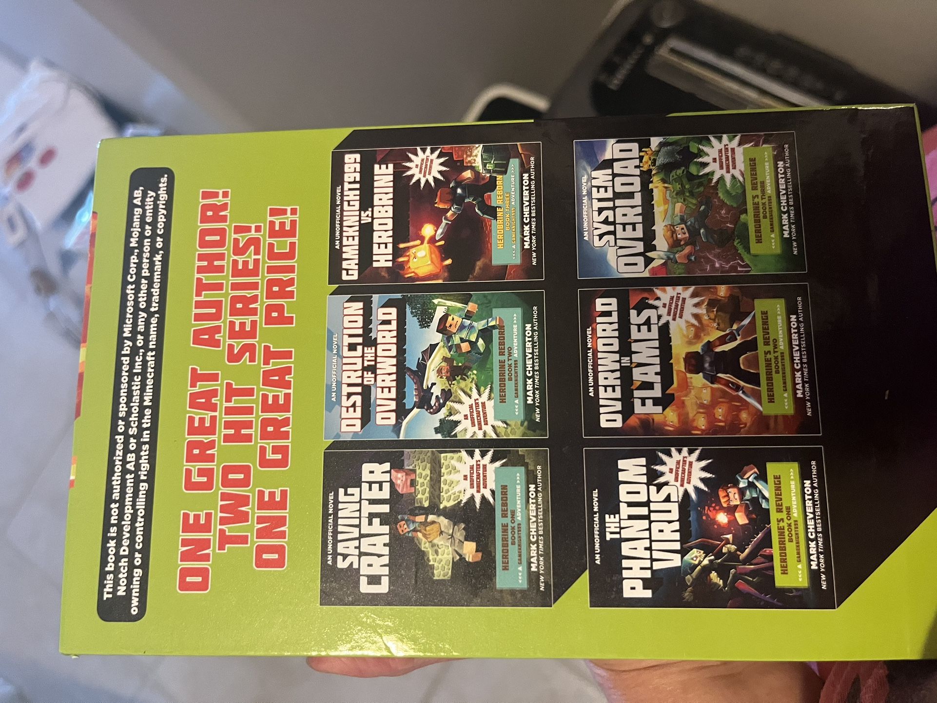 The GameKnight999 vs Herobrine Book BoxSet. NEW