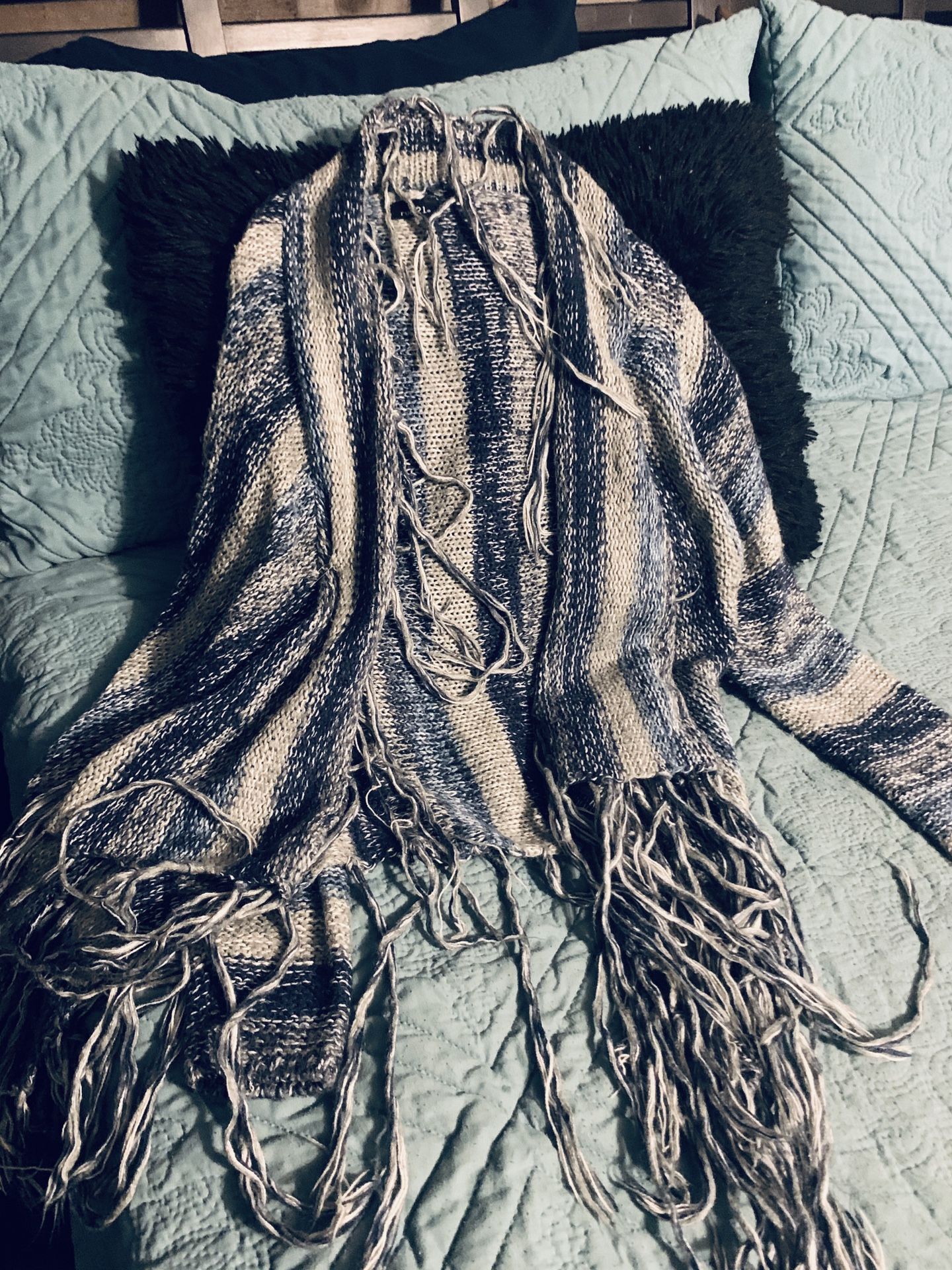Rue 21 Blue Grey Cardigan