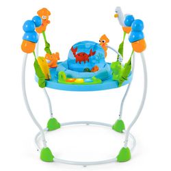  Baby Bouncer, Underwater World Themed Baby Jumper w/ Developmental Toys(AG Liquidation 2246 n pleasant ave)