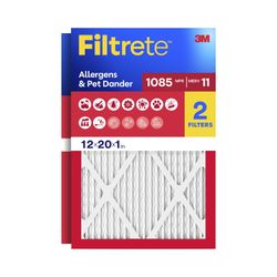 Filtrete 12x20x1 Micro Allergen Air Filter, 2-Pack