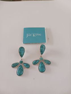 JAY KING BLOSSOM TURQUOISE EARRINGS