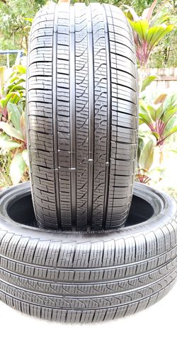 (2) 225/45/18 PIRELLI CINTURATO P7 99-100% TREAD