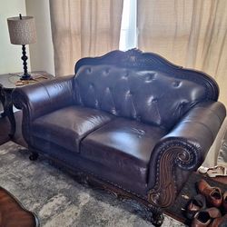 Leather Sofa & Love Seat