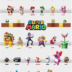 Super Mario Parade Wall Poster