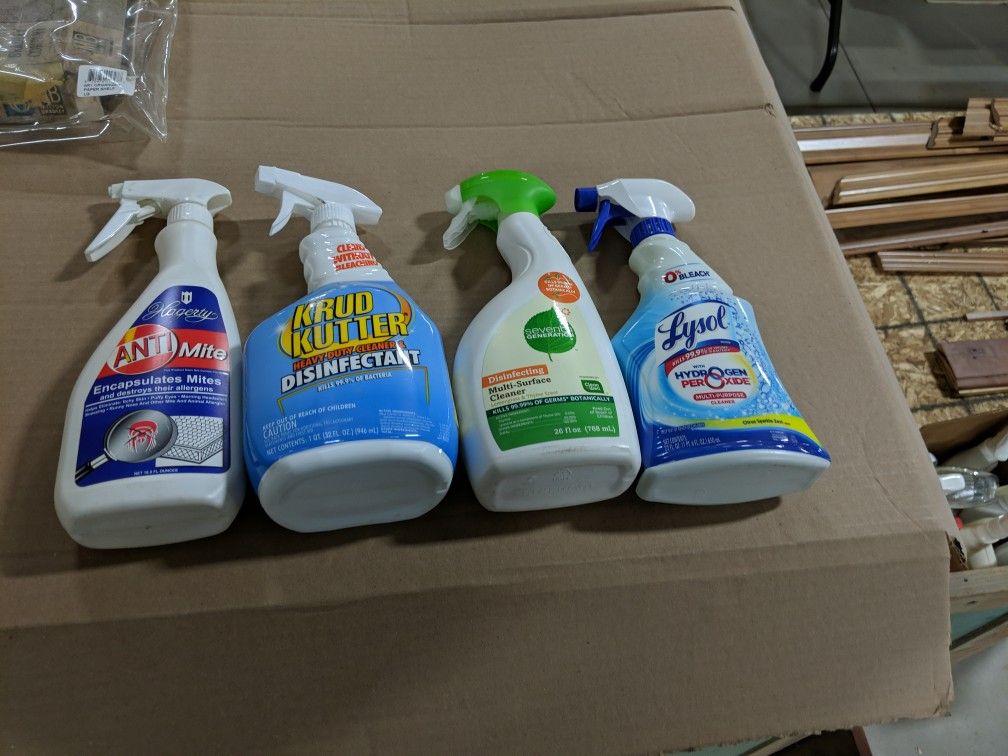 Assorted Disinfectant Cleaners