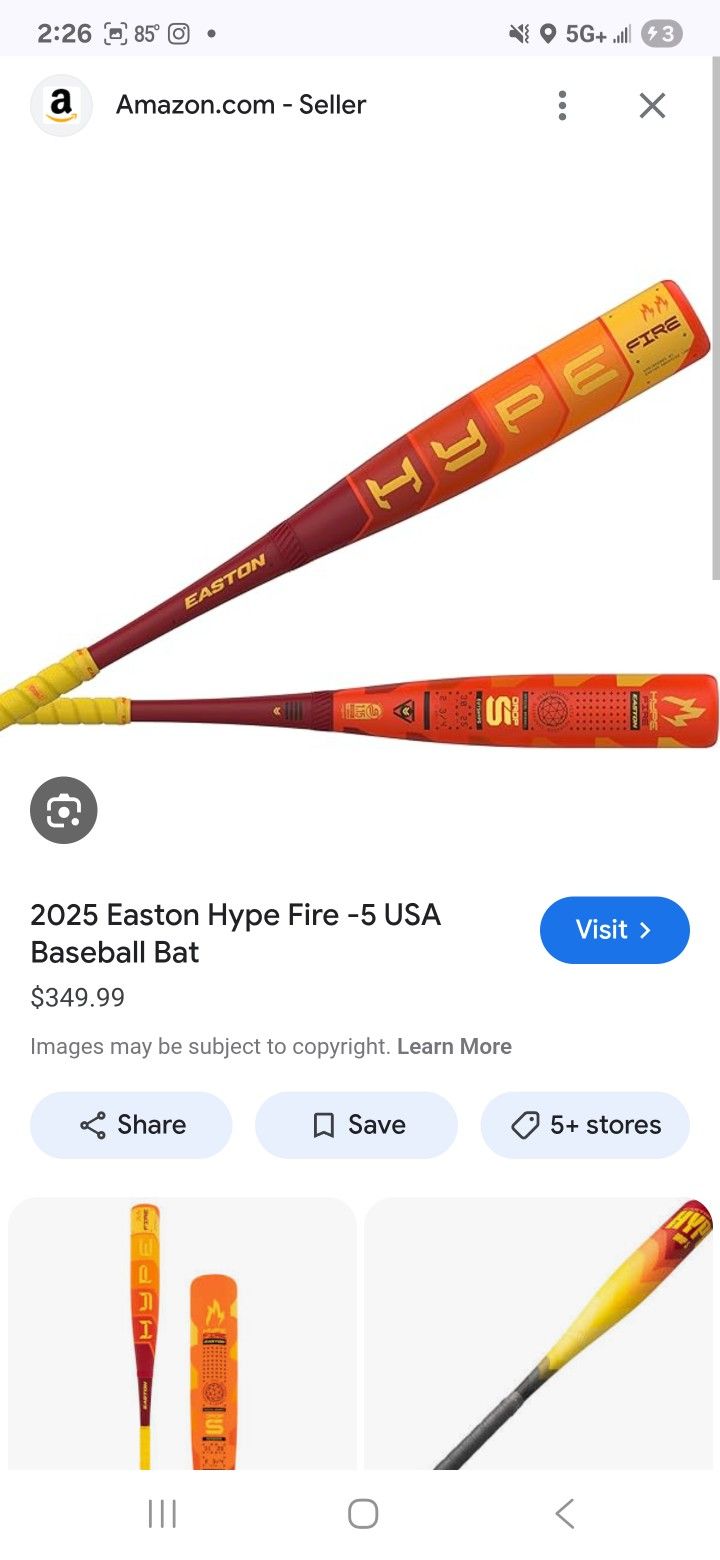 Hype Fire Baseball Bat
