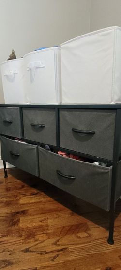 5-Drawer Fabric Storage Dresser Organizer