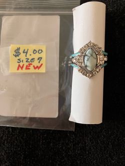 Silver Rhinestone Ring