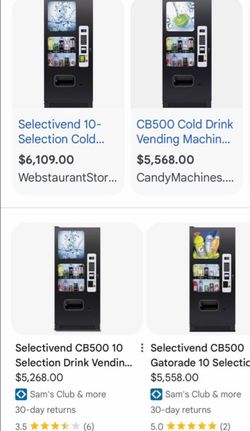 Selectivend CB500 Cold Drink Vending Machine