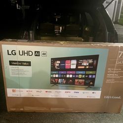 New 75” LG SMART TV 4K AI UA71