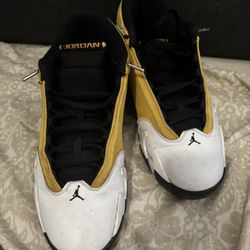 Jordan 14s Yellow Jordan’s Black And White And Yellow 
