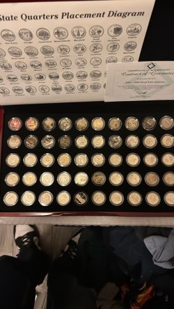 1(contact info removed) S Proof State Quarter Collection in Clad