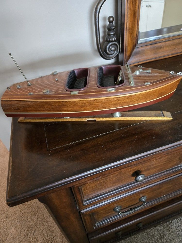 Boat Model 18" Long. Wooden
