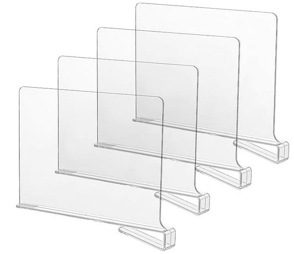Clear Acrylic Shelf Dividers