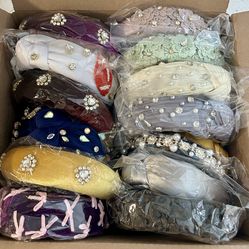 Boutique Embellished Headbands – Pearl, Rhinestone & Floral Styles (NEW)