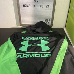 Under Armour Black And Green Hoodie Loose Fit
