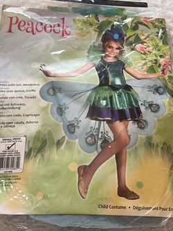 Peacock  costume size 3-4