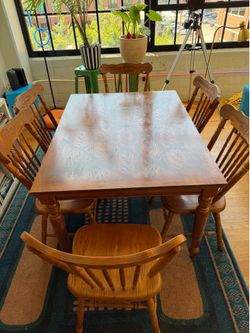 Dining table with chairs