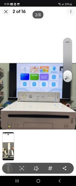 .Complete Nintendo Wii Video Game Console RVL-101 backword compatible to play gamecube games Tested & Working