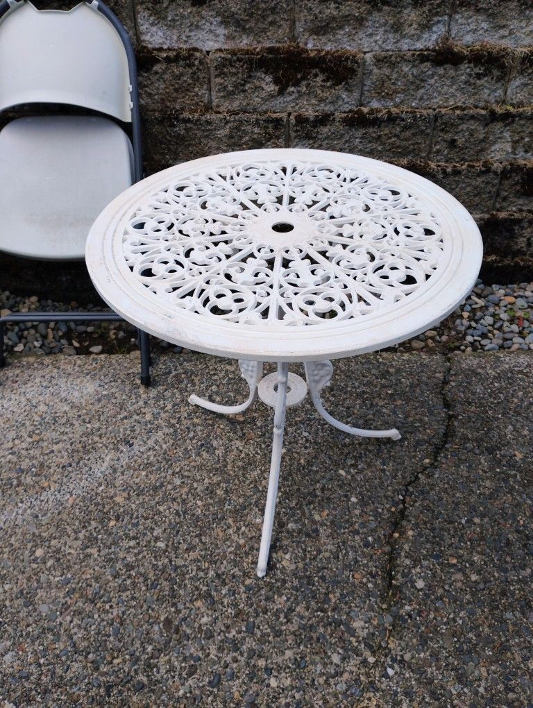 Patio Porch Table Lightweight Metal
