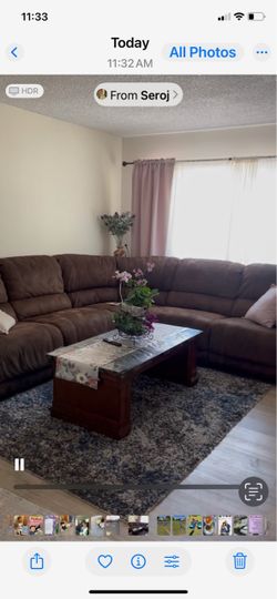 Couch and coffee table
