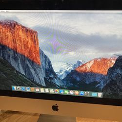 iMac 21.5” i5 8gb ram 1tb Hd w/Power Cable