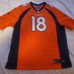 Payton Manning #18 Orange Broncos Jersey 