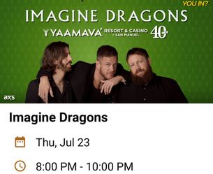 Imagine Dragons Tickets YAAMAVA