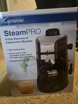 Capresso Steam Pro 4-Cup Espresso & Cappuccino Machine