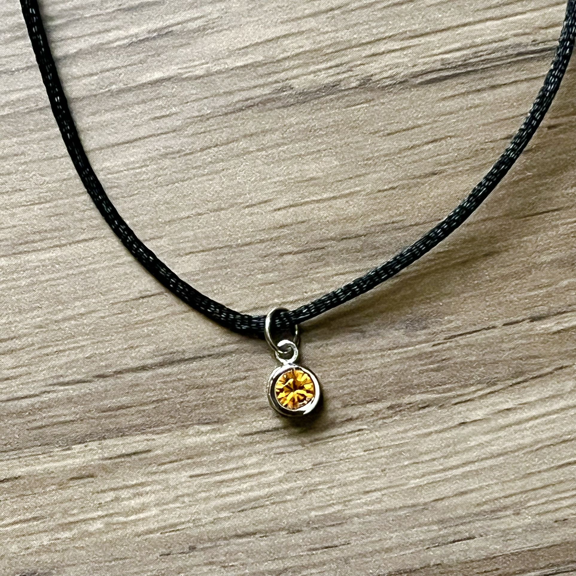 November Birthstone Crystal Pendant