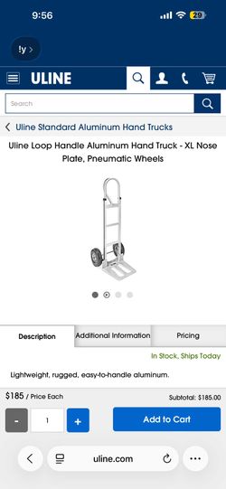 Aluminum dolly