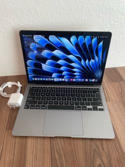 MacBook Air 13 (M1 chip / Latest OS 26 Tahoe) 8GB Memory Good Laptop (100% Battery)