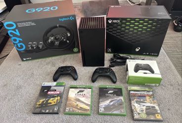 🎮 Xbox Series X Racing Bundle Lot - Logitech G920 Wheel - Forza horizon 1, 2, More