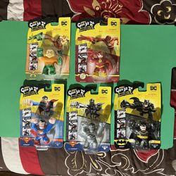 Set Of  5   Heroes Of  Jit Zu Minis  Marvel 