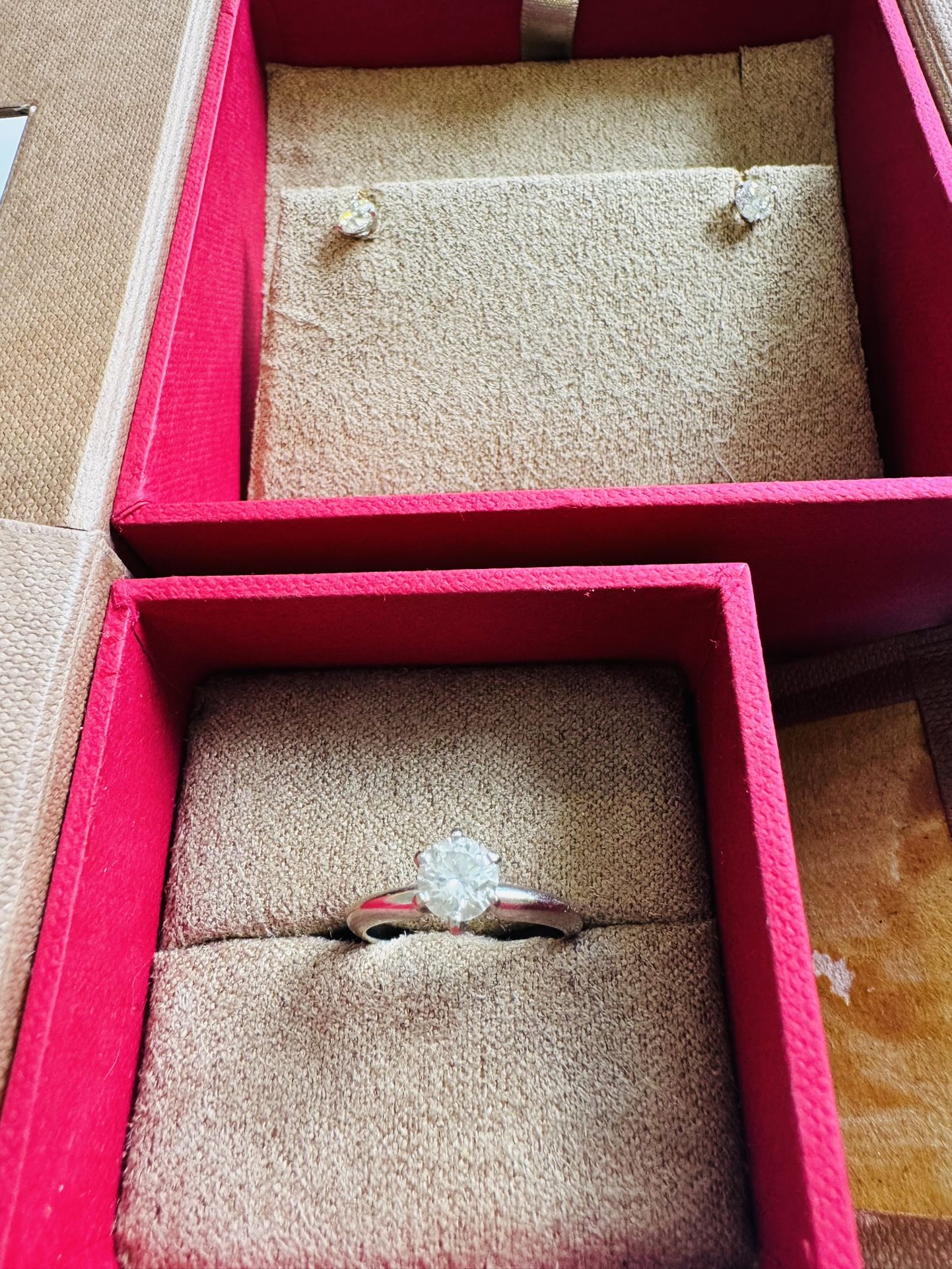 Diamond Ring And Earrings